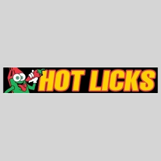 Hot Licks Sauces brand logo for hotlickssauces.com