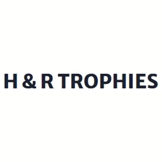 HR Trophies brand logo for hrtrophies.com