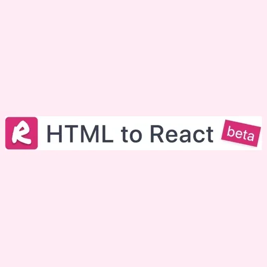 HTML to React brand logo for htmltoreact.app