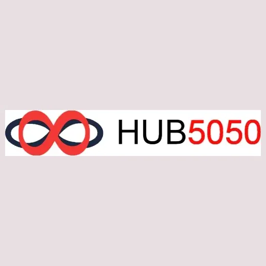 HUB50/50 brand logo for hub5050.com
