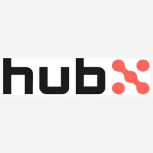 HubX brand logo for hubx.com