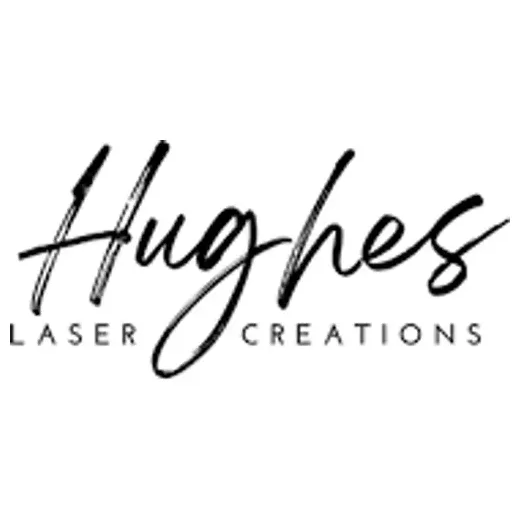 hugheslasercreations brand logo for hugheslasercreations.com