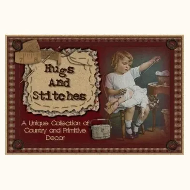 hugsandstitches brand logo for hugsandstitches.com