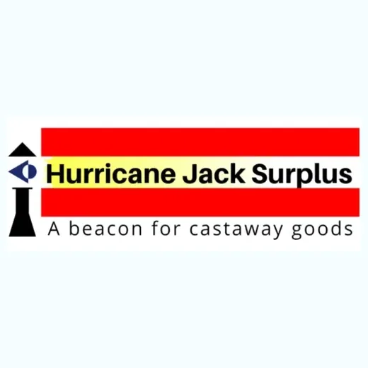 Hurricane Jack's brand logo for hurricanejacksurplus.com