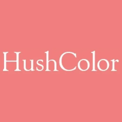 hushcolor brand logo for hushcolor.com