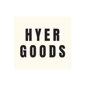 Hyer Goods brand logo for hyergoods.com