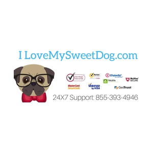 I Love My Sweet Dog brand logo for ilovemysweetdog.com
