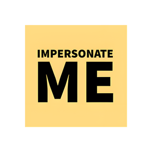 Impersonate Me brand logo for impersonateme.com