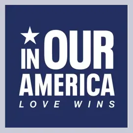 In Our America brand logo for inouramericalovewins.org