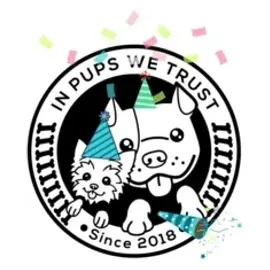 In Pups We Trust brand logo for inpupswetrust.com