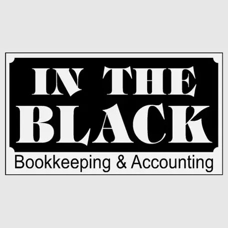 In the Black Bookkeeper brand logo for intheblackbookkeeper.com