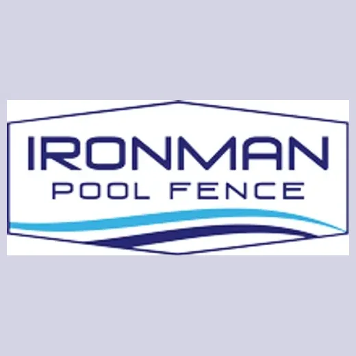 Ironman Pool Fence brand logo for ironmanpoolfence.com