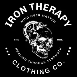 irontherapyclothingco brand logo for irontherapyclothingco.com