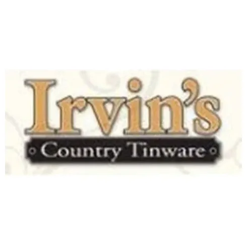 IRVINS Tinware brand logo for irvins.com