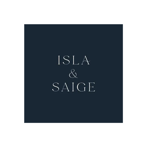 Isla & Saige brand logo for islaandsaige.com