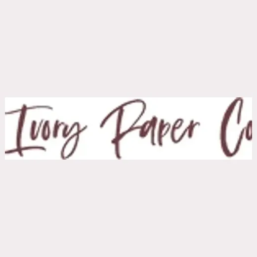 Ivory Paper Co brand logo for ivorypaperco.com