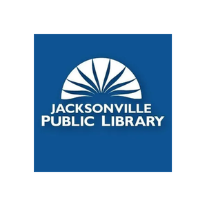Jacksonville Public Library brand logo for jaxpubliclibrary.org