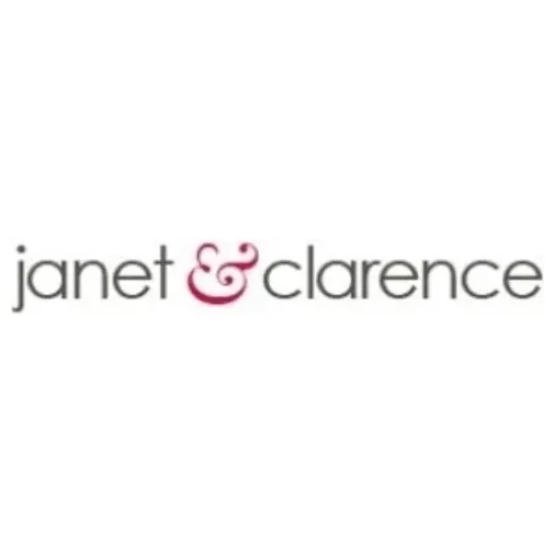 janetandclarence brand logo for janetandclarence.com