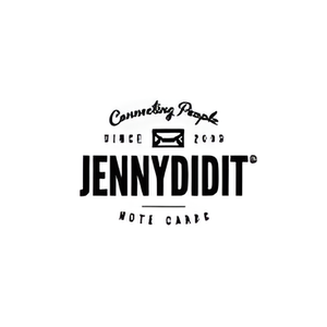 Jenny Did It brand logo for jennydiditnotecards.com