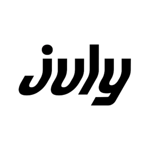 july brand logo for july.ac