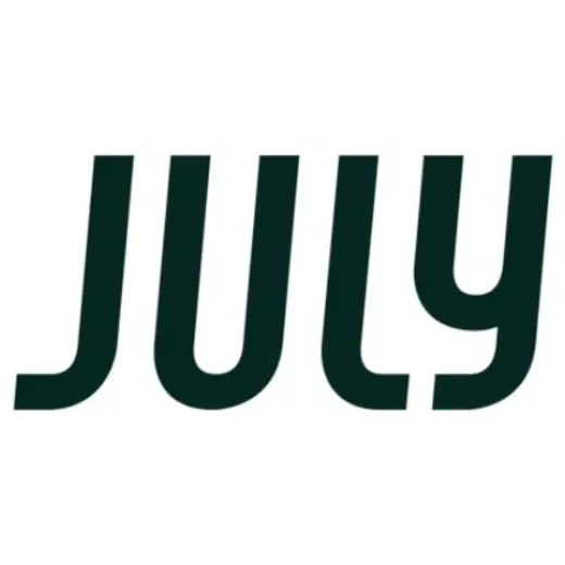 July brand logo for july.com