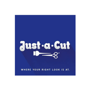 Just A Cut brand logo for justacutsalons.com