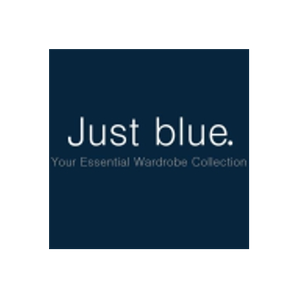Just Blue brand logo for justblue.com