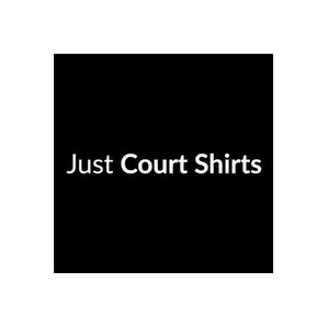 Just Court Shirts brand logo for justcourtshirts.ca
