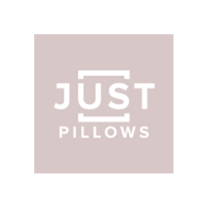 Just Pillows brand logo for justpillows.co