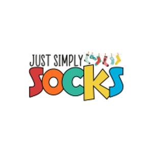 Just Simply Socks brand logo for justsimplysocks.com