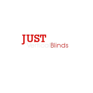 Just Vertical Blinds brand logo for justverticalblinds.com
