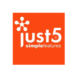 Just5 brand logo for just5.com