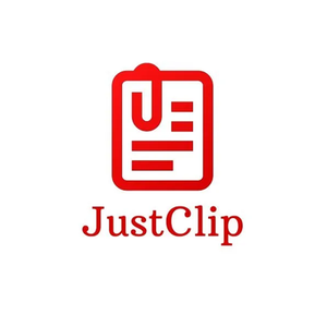 JustClip brand logo for justclip.co