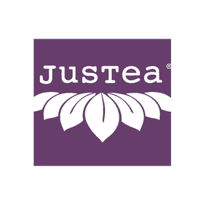 JusTea brand logo for justea.com