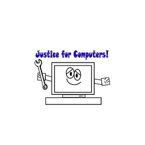 Justice for Computers brand logo for justiceforcomputers.com