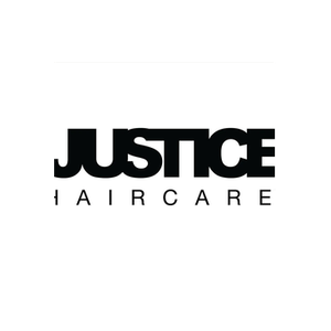 Justice Hair brand logo for justicehair.com