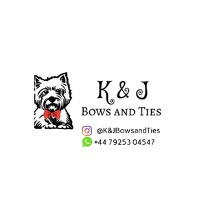 K.J. Bows and Ties brand logo for kjbowsandties.com