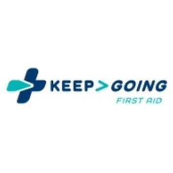 Keep Going First Aid brand logo for keepgoingfirstaid.com