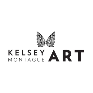 kelseymontagueart brand logo for kelseymontagueart.com