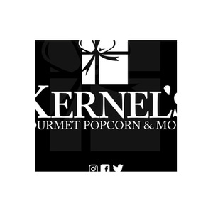 Kernels Gourmet Popcorn brand logo for kernelsgourmet.com
