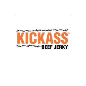 kickassbeefjerky brand logo for kickassbeefjerky.com