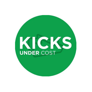 kicksundercost brand logo for kicksundercost.com