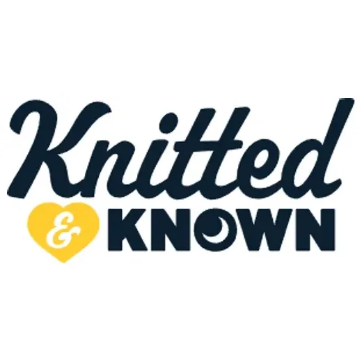 knittedandknownco brand logo for knittedandknownco.com