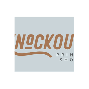 Knockout Printshop brand logo for knockoutprintshop.com