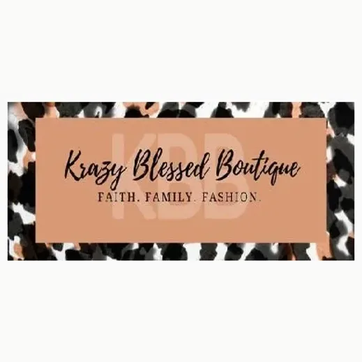 Krazy Blessed Boutique brand logo for krazyblessedboutique.com