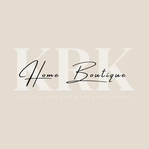 krkhomeboutique brand logo for krkhomeboutique.com