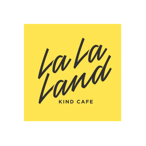 La La Land Kind Cafe brand logo for lalalandkindcafe.com