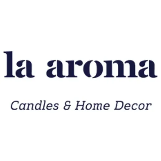 laaromacandles brand logo for laaromacandles.com