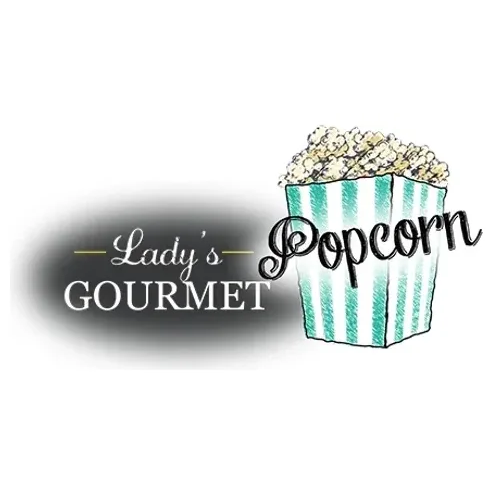 ladysgourmetpopcorn brand logo for ladysgourmetpopcorn.com