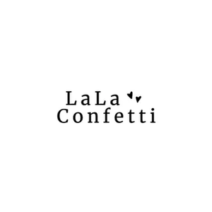 LaLa Confetti brand logo for lalaconfetti.com